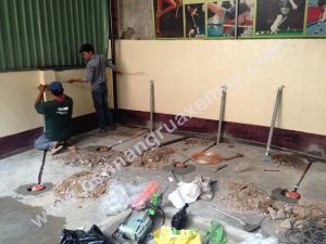 Hướng dẫn lắp đặt ben nâng rửa xe máy đúng cách